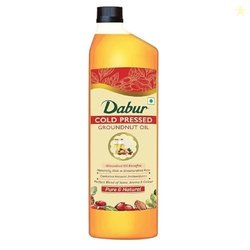 Dabur Cold Pressed Groundnut Cooking Oil - 1L | Rich in antioxidants |