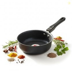 Nonstick Baby Sauce Pan, 17cm Diameter, Grey Base, Durable, Easy-to-Cl