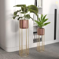 Lifelong Metal Set of 2 Plant Stand for Balcony & Living Room Capacity