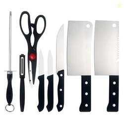 8 in 1 Piece Knife Set Include 3 Vegetable and Fruit Knife,2 Meat Knif