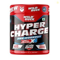 WILD BUCK Hyper Charge Pre-X4 Hardcore Pre-Workout Supplement with Cre