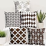 Story@Home 16 x 16 inch Polyester Cushion Cover for Bedroom/Living Room (Pack of 5 Pieces, Brown)