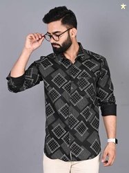 FUBAR Slim Fit Printed Casual Shirt