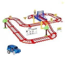 Amazon Brand - Jam & Honey Avengers-Themed Car Track Small Set | DIY L