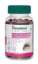 Himalaya Skin & Nail Health Gummies | Pack Of 30 | For Healthy, Glowing, Youthful Skin & Nails | With 5 Essential Vitamins|Gelatin-Free Fruit Based Gummies | 100% Vegetarian