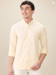 Park Avenue Men Slim Fit Solid Button-Down Collar Pure Cotton Casual S