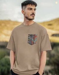 Buda Jeans Co Men Graphic Print Oversized Fit Crew-Neck T-Shirt