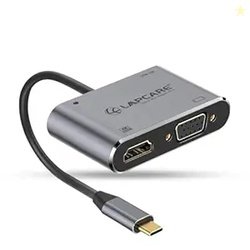 Lapcare LC411 USB-C USB Hub/Docking Station(4-in-1) with 4K 30Hz HDMI,
