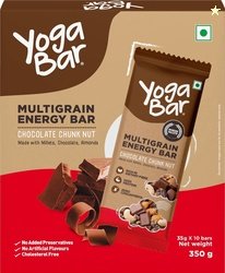 Yogabar Multigrain energy bar choco chunk nut Box (350 g)