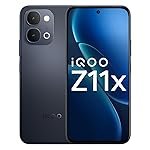 iQOO Z11x 5G (Titan Black, 6GB RAM, 128 GB Storage) | Dimensity 7400-Turbo Processor | 7200 mAh Battery Smartphone | Powered by OriginOS 6