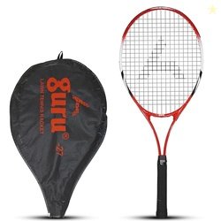 GURU Aluminium Red 19 Inch Lawn Tennis Racket for Men & Women Pack of