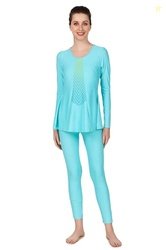 VIVA Swimming OWSD-332 Female Printed Ankle Full Leg Length Swim Dress