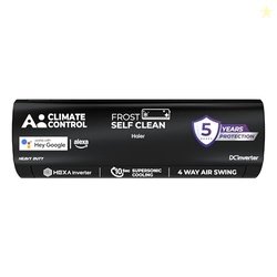 Haier Black Edition 1.5 Ton 5 Star AI Climate Control Smart Split AC (