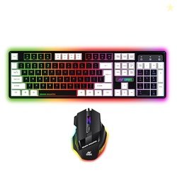 Ant Esports KM1410 Wired Gaming Keyboard and Mouse Combo, RGB LED Back