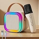 Toy Imagine Rechargeable Karaoke Mic with Speaker | Wireless Mini Portable Bluetooth Mic with RGB LED Lights | Singing Musical Toy & Birthday Gift for Kids, Boys, Girls & Adults