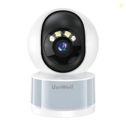 USEWELL 2MP Full HD Indoor WiFi CCTV Camera | Built-in Flash Light | P