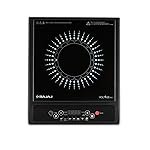 Bajaj Splendid 120TS 1200 Watts Tempered Glass Induction Cooktop With Tact Switch | Stove Comes With 7 Pre-Set Menus | Digital LED Display | 1 Year Warranty ãBlack & Whiteã
