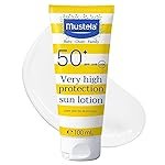 Mustela Baby Sunscreen SPF 50, 100ml | Sunscreen for Kids & Newborn (From Birth On) | Broad Spectrum UV Protection | Water Resistant | Sensitive Skin