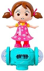 Goyal’s 360 Degree Rotating Musical Dancing Toy with Attractive Multi Color Flashing Lights (Revolv Girl)