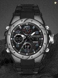LOIS CARON Analog Digital Watch for Men | Multifunction Dual Displ...