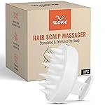 Slovic Head Massager for Scalp & Shampoo Brush with Soft Silicone Brush | Hair Massager for Hair Growth | Ideal for Dandruff Prevention, Oil Control, Blood Flow, Scalp Massage & Cleaning
