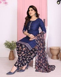 YASHIKA Unstitched Crepe Salwar Suit Material Printed
