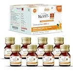 Nuvit D3 Vitamin D3 60000 Iu I Cholecalciferol Vitamin D3 Oil 60000 Iu Sugar Free Nano Shots I – 5Ml (Pack Of 8 Nano Shots – 40Ml)