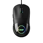 acer Titan X Wired Gaming Mouse | A725 Sensor | 7200 DPI | 125Hz Polling | 13 RGB Modes | 20G Acceleration | 60 in/s Tracking | 1.5M Braided Cable | Durable 3M Click Switches | PC/Laptop Compatible