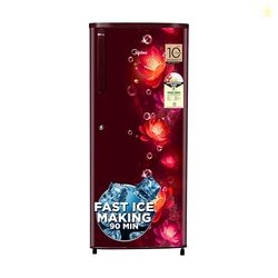 Midea 215 L 2 Star Direct Cool Refrigerator (MRD215D2HPCW, Wine, Flowe