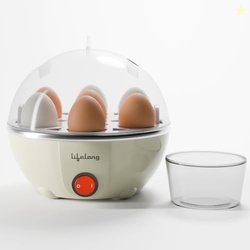 Lifelong Egg Boiler for 7 Eggs, 350 Watt | 3 Boiling Modes Hard, Mediu