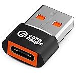 USB 3.0 Type C Female to USB Male OTG Adapter | 5Gbps Data Transfer | Aluminum Alloy | Fast Charging Converter for Smartphone, Laptop, Tablet, Charger | Compact & Durable