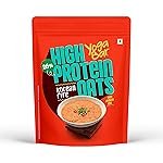Yogabar 26g High Protein Oats 1kg , Korean Fire – Masala Oats with 26g Protein per 100g & No Palm Oil – Oats High Protein for Gym- Protein Blend with Whey Protein Powder – with Chia, Sunflower & Pumpkin Seeds & Probiotics