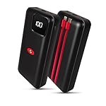 Eveready Ultima Power Bank PB11 with Built-in-Cables 20,000 mAh, 22.5W Fast Charging, Multiple Ports & Universal Compatibility, TypeC Input & Output, Digital Battery Indicator, Overcharging Protection