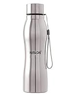 NIRLON Stainless Steel Single Wall Diamond Cut Water Bottle/Fridge Refrigerator Bottle/ 100% Leak Proof/Office Bottle/School Bottle, 1000 ML, Set of 2 (FB_Berry Cool)