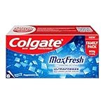 Colgate MaxFresh Toothpaste, Blue Gel Paste with Menthol for Super Fresh Breath, 600g, 150g X 4 (Peppermint Ice, Combo Pack)