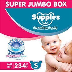 Amazon Brand - Supples Premium Baby Diaper Pants | 234 Baby Diapers |