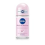 NIVEA Pearl and Beauty 50ml Deo Underarm Roll On | With Pearl Extracts & Avocado Oil | 72 H Long Lasting Floral Scent | 0% Alcohol and Dermat Approved | For Women