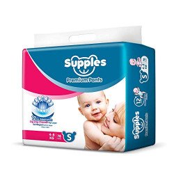 Amazon Brand - Supples Premium Baby Diaper Pants | 78 Baby Diapers | S