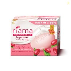 Fiama Moisturizing Soap Bar, Japanese Hokkaido Milk & Goji berry, Soap
