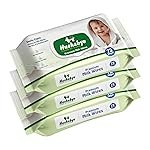 Hushabye Premium Milk Baby Wipes with lid- 0+ Months, pH balanced, Paraben & Alcohol Free, Moisturising & Thick Wipes with purified Water, Gentle & soothing, 216pcs, Pack of 3