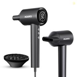 AGARO HD3240 Hair Dryer, Brushless 1600W Motor, 3 Speed & 4 temperatur