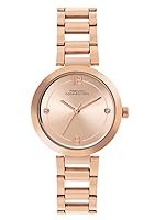 French Connection Sunray Rose Gold Dial Round Analog Watch for Women â FCN01B
