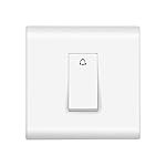 Wipro Northwest (Nowa) Switch Combo of 1M Plate + 1M 6A Bell Push, White, (Kit 1)