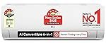 LG 1 Ton 4 Star DUAL Inverter Split AC (Copper, AI Convertible 6-in-1 with VIRAAT Mode, Faster Cooling & Energy Saving, 4 Way Swing, HD Filter with AntiVirus Protection, AS-Q13JNYE, White)