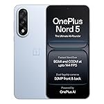 OnePlus Nord 5 | Snapdragon 8s Gen 3 | Stable 144FPS Gaming | Dual 50MP Flagship Camera | Powered by OnePlus AI | 256GB 8GB | Dry Ice