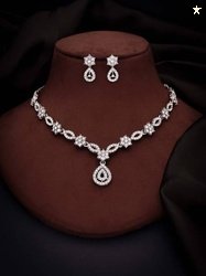 ZAMPIN Alloy Silver White Jewel Set