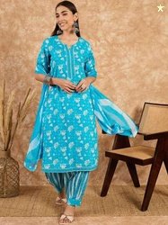 Moda Rapido Printed Pure Cotton Kurta Set