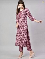 Andheriyas Women Khadi Cotton Kurta Palazzo Set