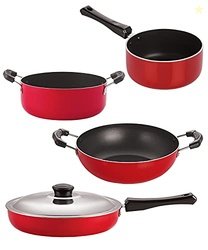 Nirlon nonstick Aluminium Utensils Set of 4 Pieces for Kitchen (FP10_K