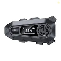 EDYELL A1 Motorcycle Bluetooth Headsets, Smart LED Display Motorcycle